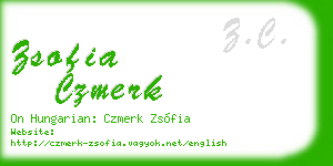 zsofia czmerk business card